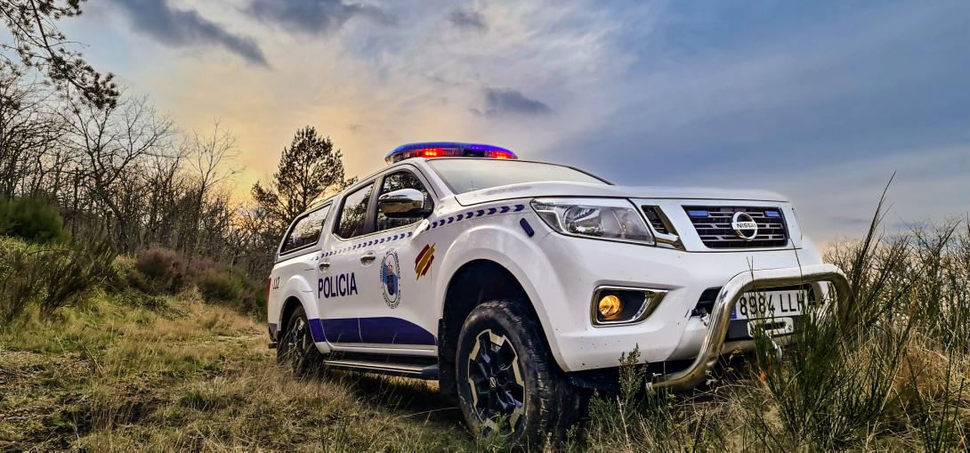 Coche de la Unidad de Policía Nacional Adscrita de Galicia